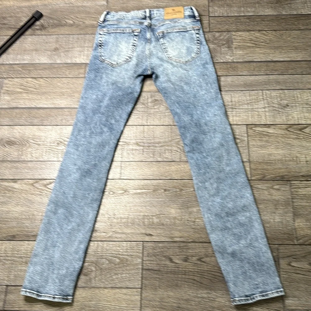 Abercrombie Kids Light Blue Distressed Skinny Jeans